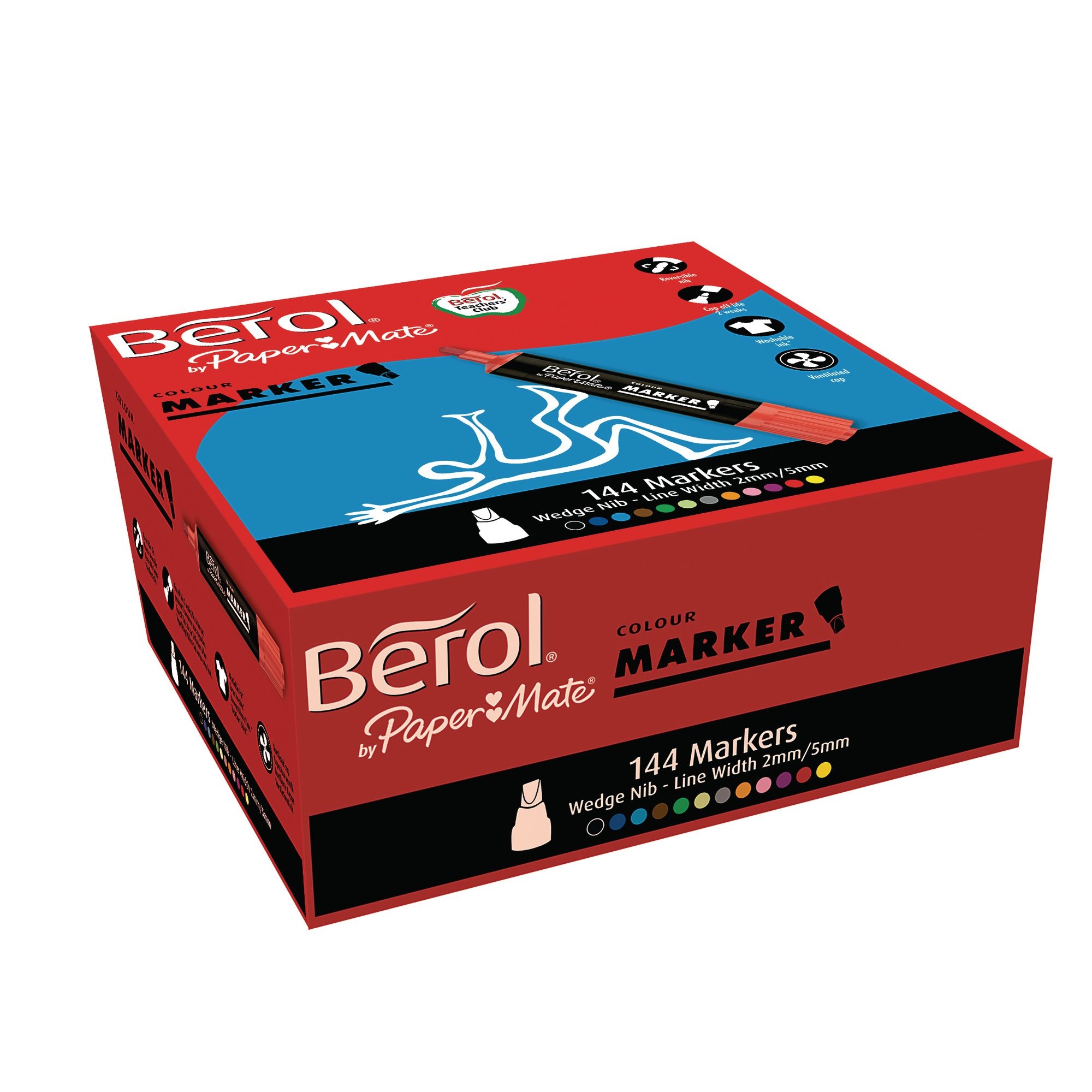 Berol Colour Markers - Bullet tip - Pack of 144